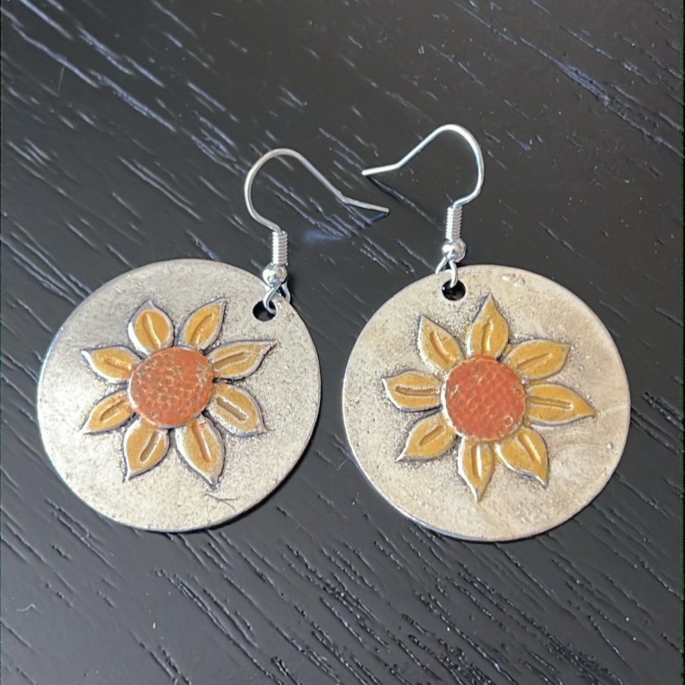 Sunflower earrings-NWT